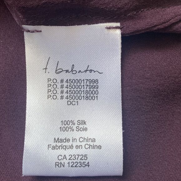 ⭐️BABATON Silk Short Sleeve Blouse⭐️ - Picture 6 of 8